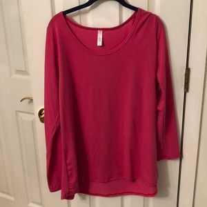 Pink long sleeve top